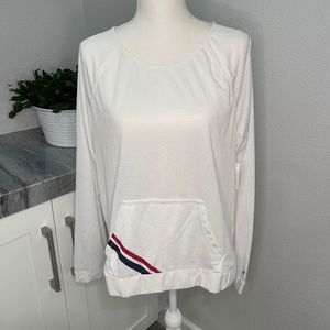 Women's Champion Physical Education Mesh Crew, L, White